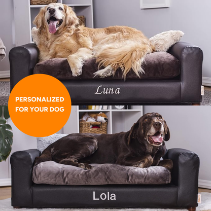 Personalized Leatherette Pet Bed